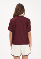 ADIDAS ORIGINALS T-shirt a manica corta FIREBIRD bordeaux da donna KD1349 . ADIDAS ORIGINALS 