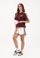 ADIDAS ORIGINALS T-shirt a manica corta FIREBIRD bordeaux da donna KD1349 . ADIDAS ORIGINALS 