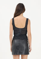 ADIDAS ORIGINALS Top Pleather nero da donna KD2838 . ADIDAS ORIGINALS 