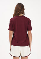 ADIDAS ORIGINALS T-shirt a manica corta LINEAR bordeaux da donna KD3710 . ADIDAS ORIGINALS 