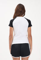 ADIDAS ORIGINALS T-shirt a manica corta SST bianca e nera da donna KD3799 . ADIDAS ORIGINALS 