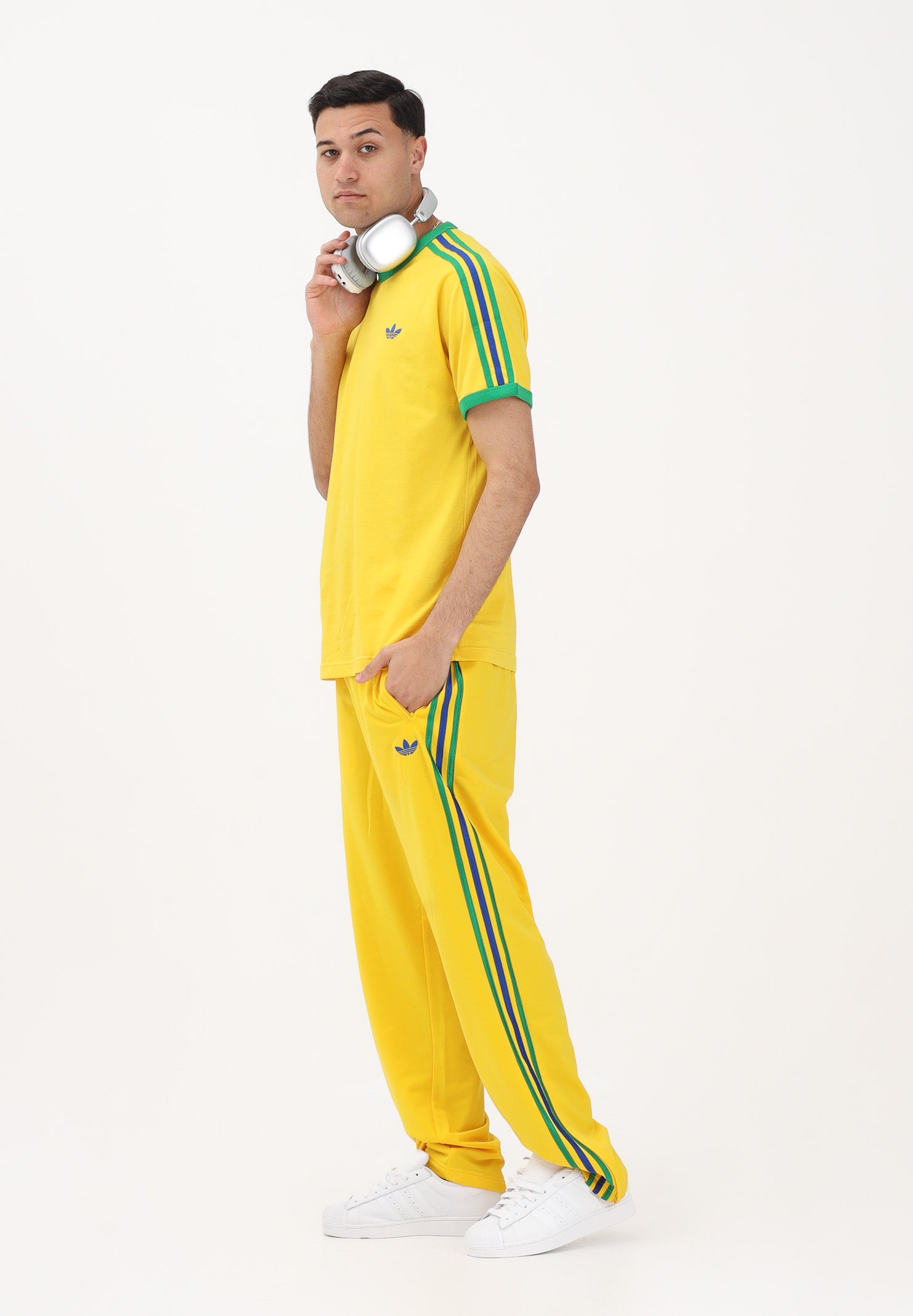 ADIDAS ORIGINALS Pantalone sportivo FIREBIRD giallo da uomo KD3840 . ADIDAS ORIGINALS 