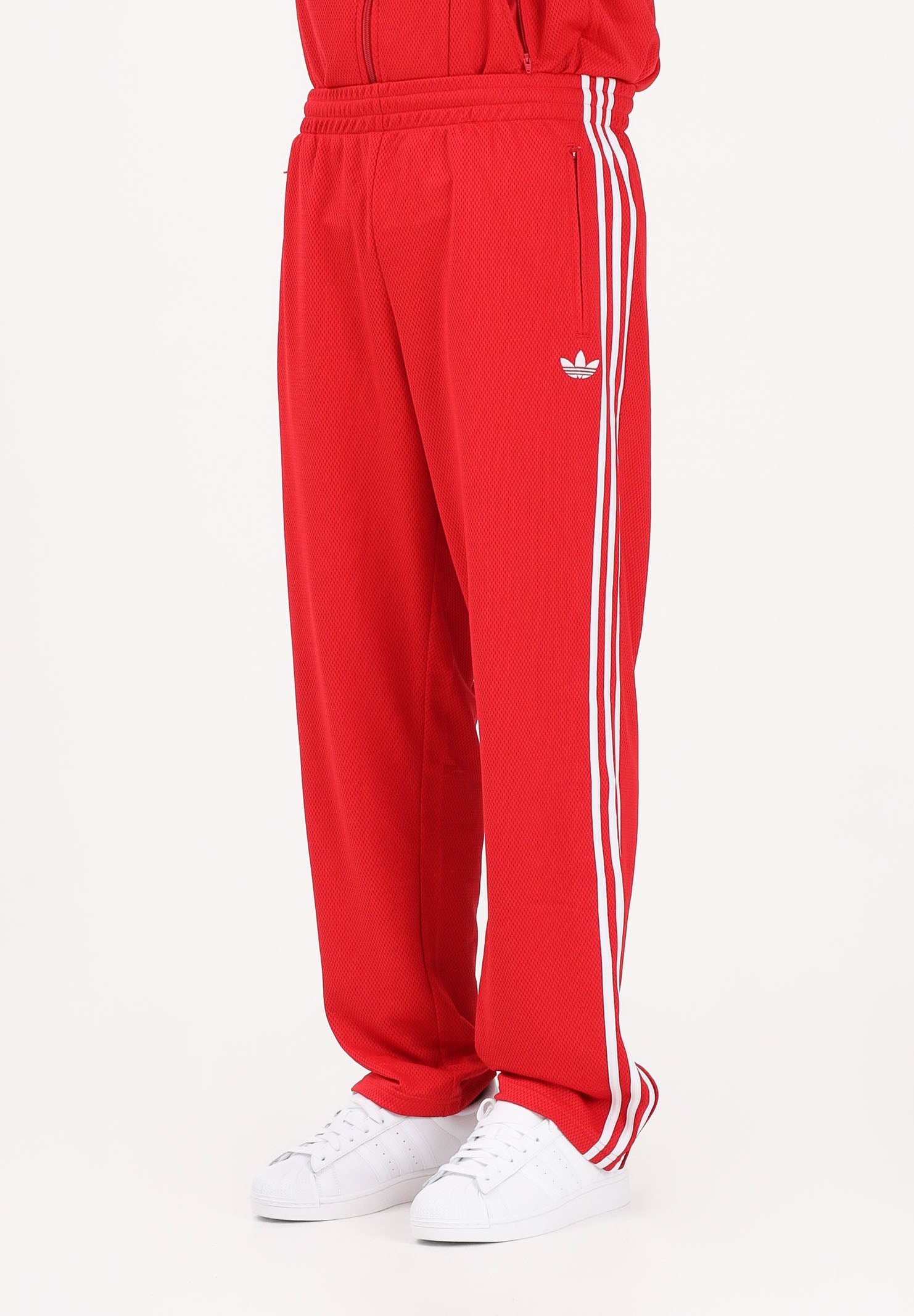 ADIDAS ORIGINALS Pantalone sportivo Firebird Adicolor Mesh rosso da uomo KD4078 . ADIDAS ORIGINALS 