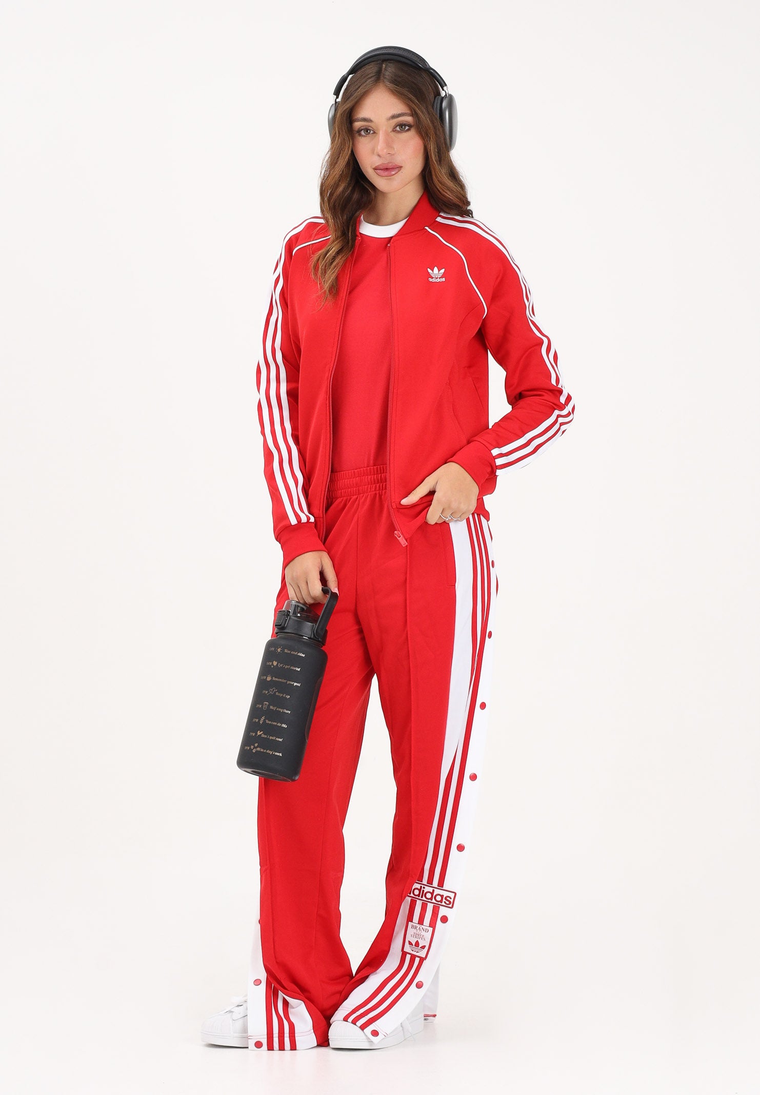 ADIDAS ORIGINALS Pantalone sportivo ADIBREAK rosso da donna KD6324 . ADIDAS ORIGINALS 