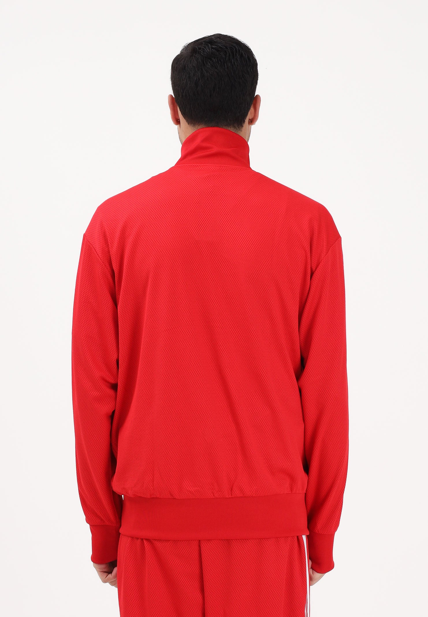 ADIDAS ORIGINALS Felpa con zip Firebird Adicolor Mesh rossa da uomo KE0788 . ADIDAS ORIGINALS 