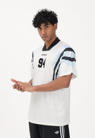 ADIDAS ORIGINALS T-shirt a manica corta Santiago AOP bianca da uomo KE2154 . ADIDAS ORIGINALS 