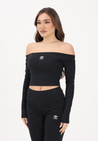 ADIDAS ORIGINALS Top Essentials Rib Off nero da donna KE3150 . ADIDAS ORIGINALS 