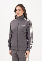 ADIDAS ORIGINALS Felpa con zip FIREBIRD LOOSE grigia da donna KT4614 . ADIDAS ORIGINALS 