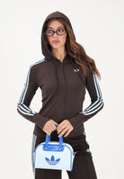 ADIDAS ORIGINALS Felpa con zip Trefoil marrone da donna KW4550 . ADIDAS ORIGINALS 