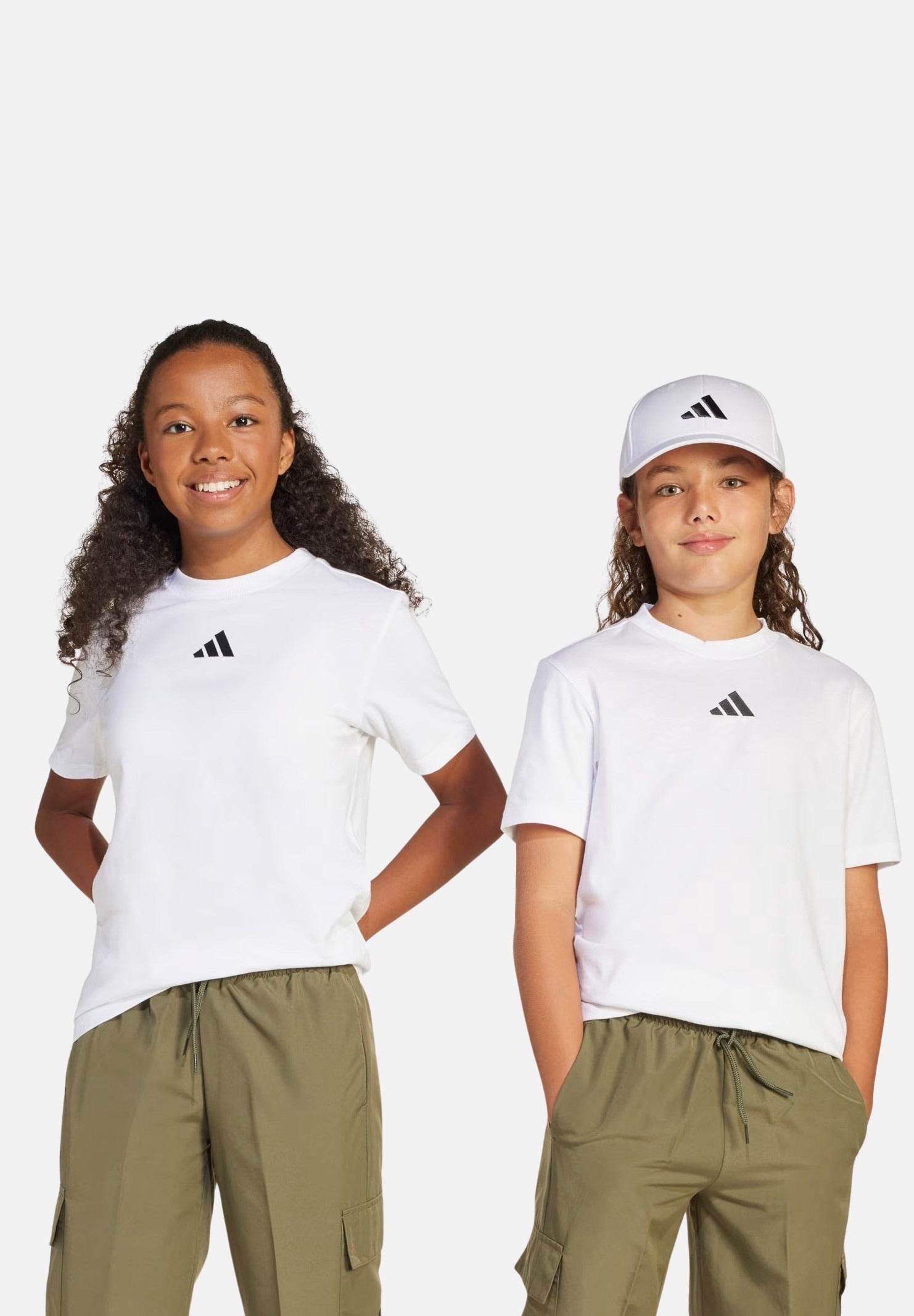 ADIDAS PERFORMANCE T-shirt a manica corta Essentials bianca per bambino e bambina JC9774 . ADIDAS PERFORMANCE 