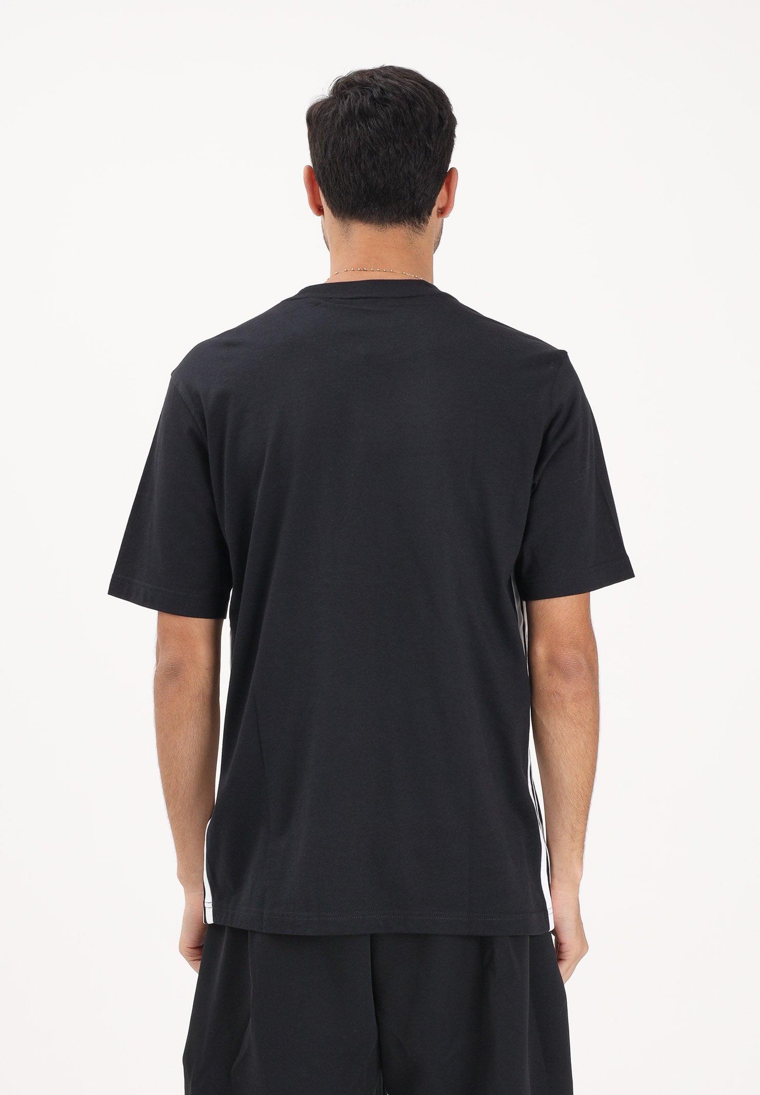 ADIDAS PERFORMANCE T-shirt a manica corta Essentials 3-Stripes Single Jersey nera da uomo JD1906 . ADIDAS PERFORMANCE 