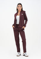 ADIDAS PERFORMANCE Tuta Essentials 3-Stripes bordeaux da donna JD2683 . ADIDAS PERFORMANCE 
