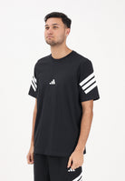 ADIDAS PERFORMANCE T-shirt a manica corta Future Icons 3-Stripes nera da uomo JD4877 . ADIDAS PERFORMANCE 