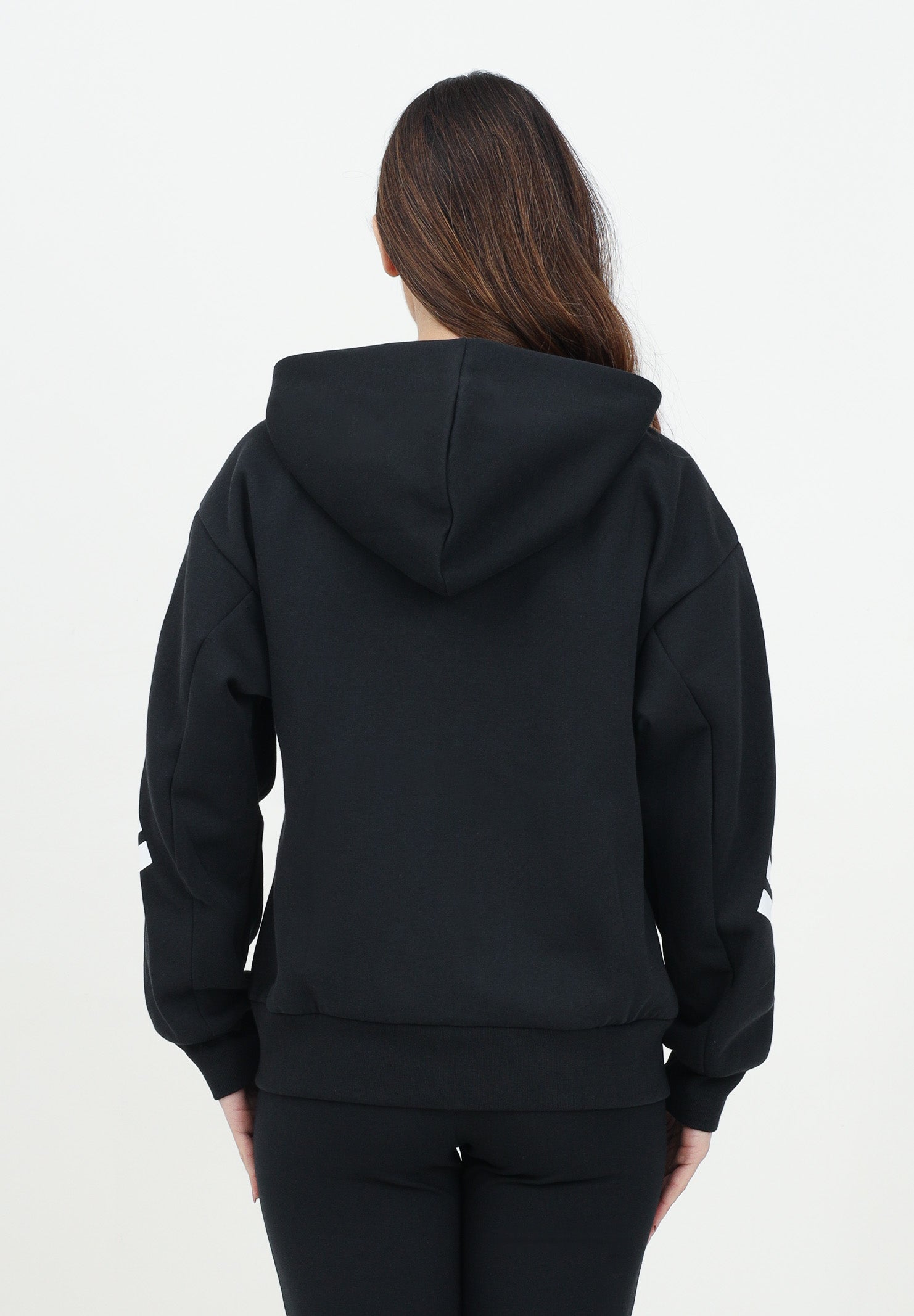 ADIDAS PERFORMANCE Felpa con zip Future Icons 3-Stripes nera da donna JE0171 . ADIDAS PERFORMANCE 