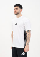 ADIDAS PERFORMANCE T-shirt a manica corta Essentials 3-Stripes Single Jersey bianca da uomo JE6388 . ADIDAS PERFORMANCE 