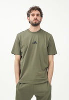 ADIDAS PERFORMANCE T-shirt a manica corta Essentials 3-Stripes verde da uomo JE6391 . ADIDAS PERFORMANCE 