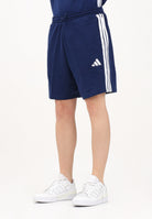 ADIDAS PERFORMANCE Shorts sportivo Essential 3-Stripes French Terry blu da uomo JE6417 . ADIDAS PERFORMANCE 