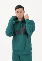 ADIDAS PERFORMANCE Felpa con cappuccio Essentials Big Logo verde da uomo JE8896 . ADIDAS PERFORMANCE 