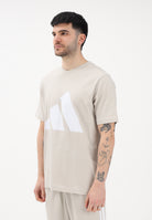 ADIDAS PERFORMANCE T-shirt a manica corta Essentials Big Logo beige da uomo JE8933 . ADIDAS PERFORMANCE 