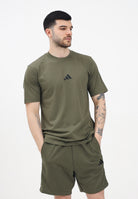 ADIDAS PERFORMANCE T-shirt a manica corta Essentials Small Logo Single Jersey verde da uomo JF1097 . ADIDAS PERFORMANCE 