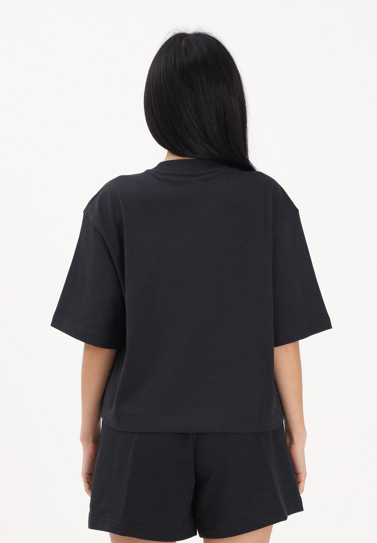 ADIDAS PERFORMANCE T-shirt a manica corta Essentials Big Logo Boyfriend nera da donna JG8736 . ADIDAS PERFORMANCE 