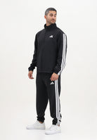 ADIDAS PERFORMANCE Tuta Basic 3 Stripes Tricot nera da uomo JI8849 . ADIDAS PERFORMANCE 