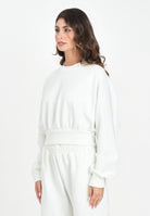 ADIDAS PERFORMANCE Felpa girocollo Soft Lux Loose bianca da donna JV9893 . ADIDAS PERFORMANCE 
