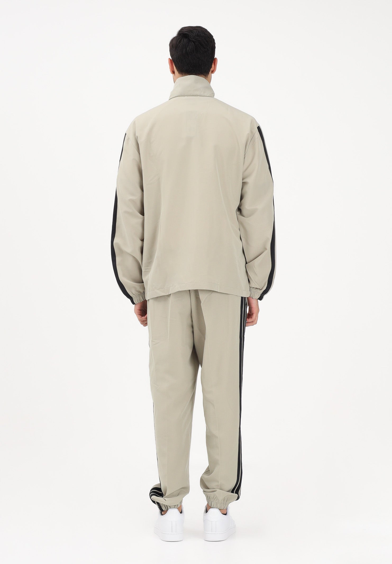ADIDAS PERFORMANCE Tuta 3 STRIPES WOVEN sabbia da uomo JY7720 . ADIDAS PERFORMANCE 