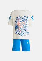 ADIDAS PERFORMANCE Completino ADIDAS MARVEL AVENGERS azzurro e bianco da bambino JZ3573 . ADIDAS PERFORMANCE 