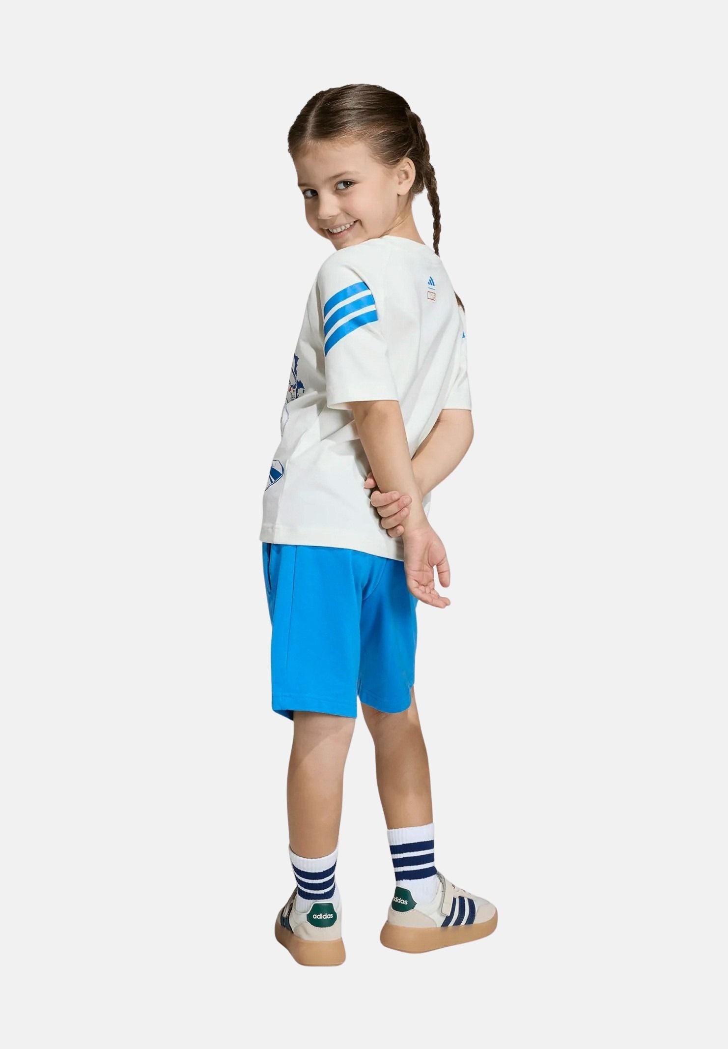 ADIDAS PERFORMANCE Completino ADIDAS MARVEL AVENGERS azzurro e bianco da bambino JZ3573 . ADIDAS PERFORMANCE 