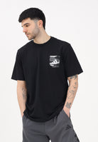 ADIDAS PERFORMANCE T-shirt a manica corta CAMO WOVEN POCKET GRAPHIC nera da uomo JZ7497 . ADIDAS PERFORMANCE 