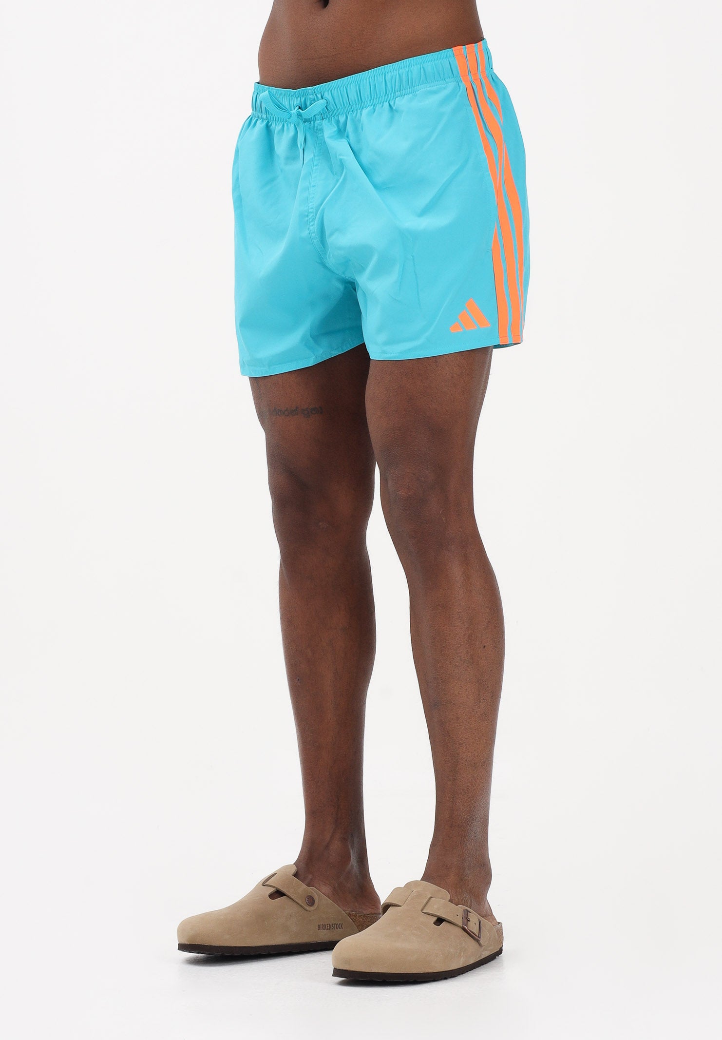 ADIDAS PERFORMANCE Shorts mare 3 STRIPES turchese da uomo KA4907 . ADIDAS PERFORMANCE 