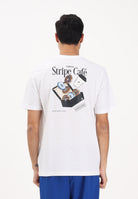ADIDAS PERFORMANCE T-shirt a manica corta Coffee Cafe Donut Box Graphic bianca da uomo KB2500 . ADIDAS PERFORMANCE 