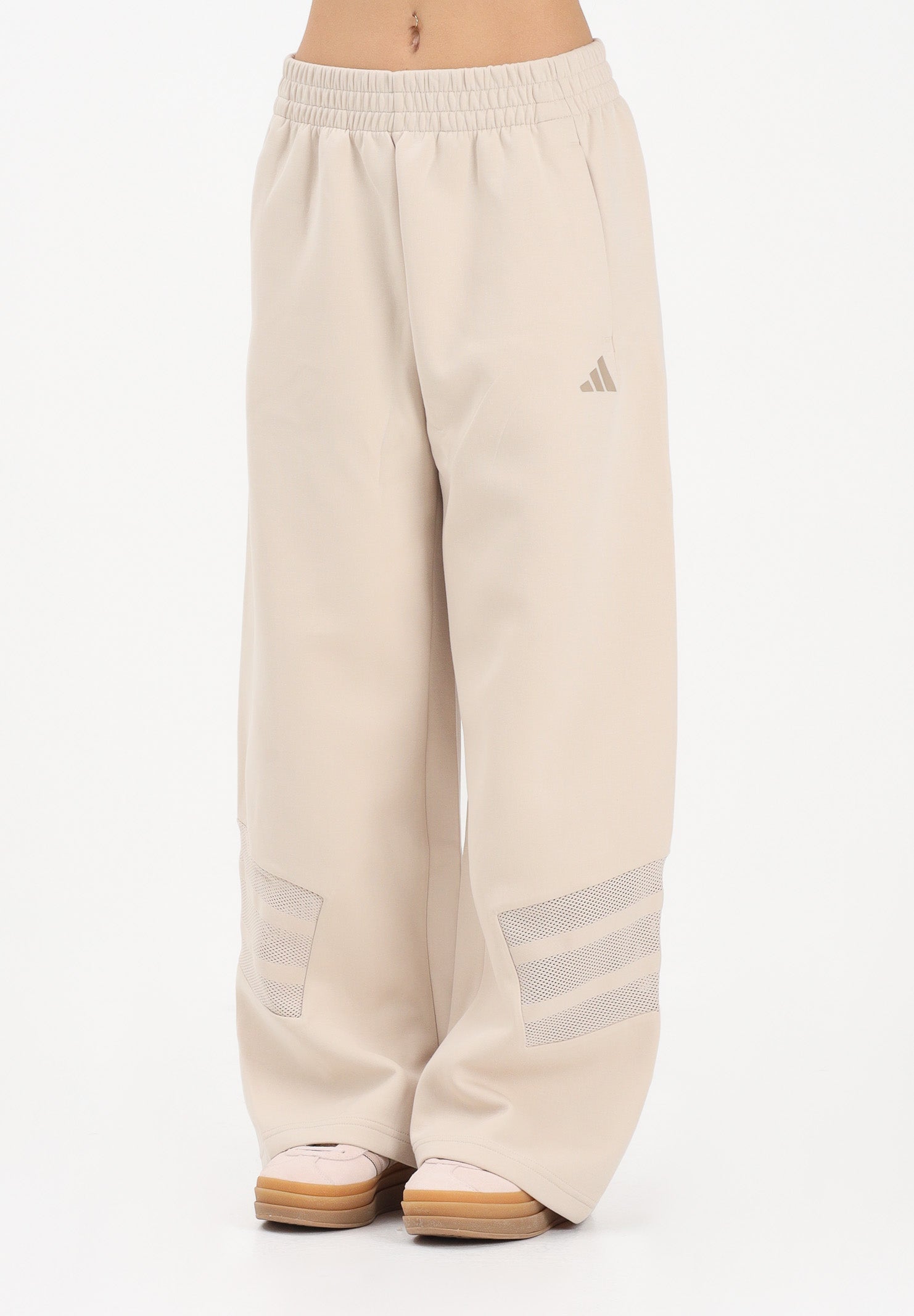 ADIDAS PERFORMANCE Pantalone sportivo Future Icons Three Stripes Open-Hem beige da donna KB4228 . ADIDAS PERFORMANCE 