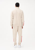 ADIDAS PERFORMANCE Tuta Stadium 3-Stripes beige e rossa da uomo KB6198 . ADIDAS PERFORMANCE 