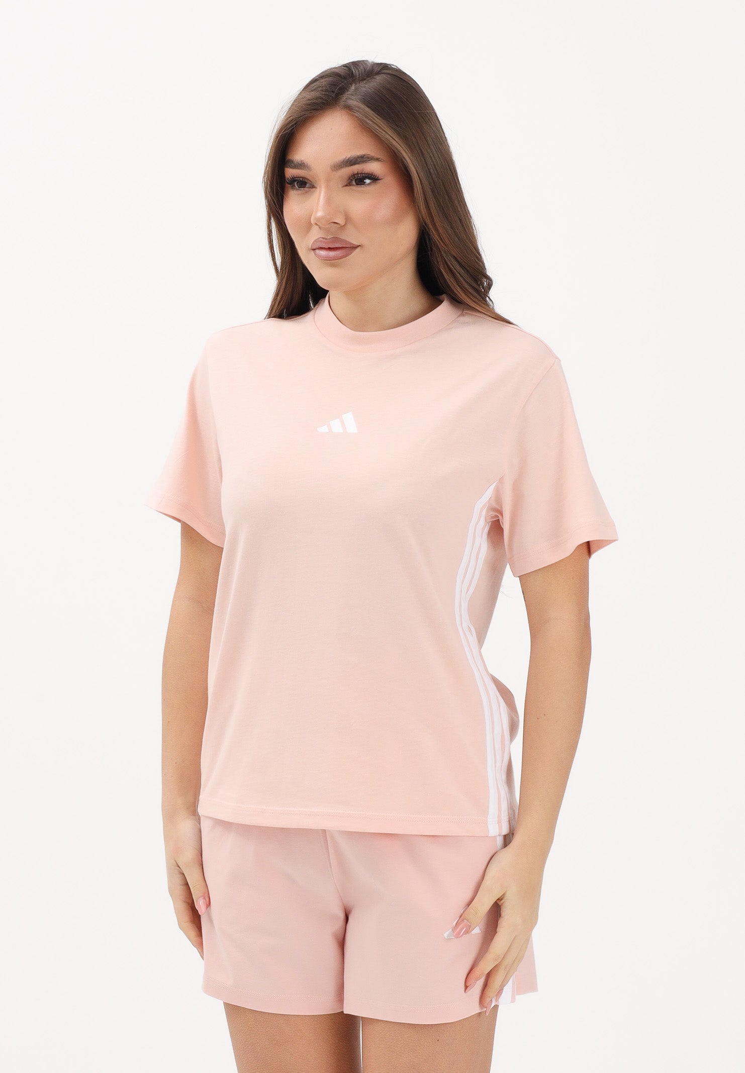 ADIDAS PERFORMANCE T-shirt a manica corta Essentials rosa da donna KB7120 . ADIDAS PERFORMANCE 