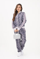 ADIDAS PERFORMANCE Tuta Essentials 3 Stripes Animal AOP lilla da donna KB8935 . ADIDAS PERFORMANCE 