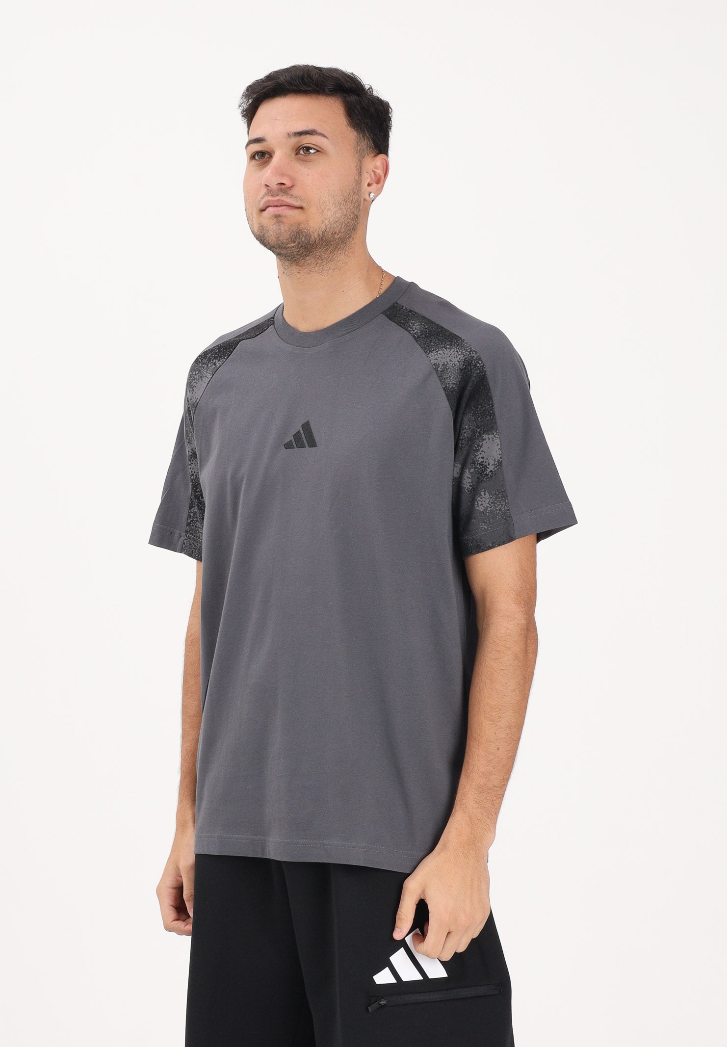 ADIDAS PERFORMANCE T-shirt a manica corta Camo grigia da uomo KC0709 . ADIDAS PERFORMANCE 
