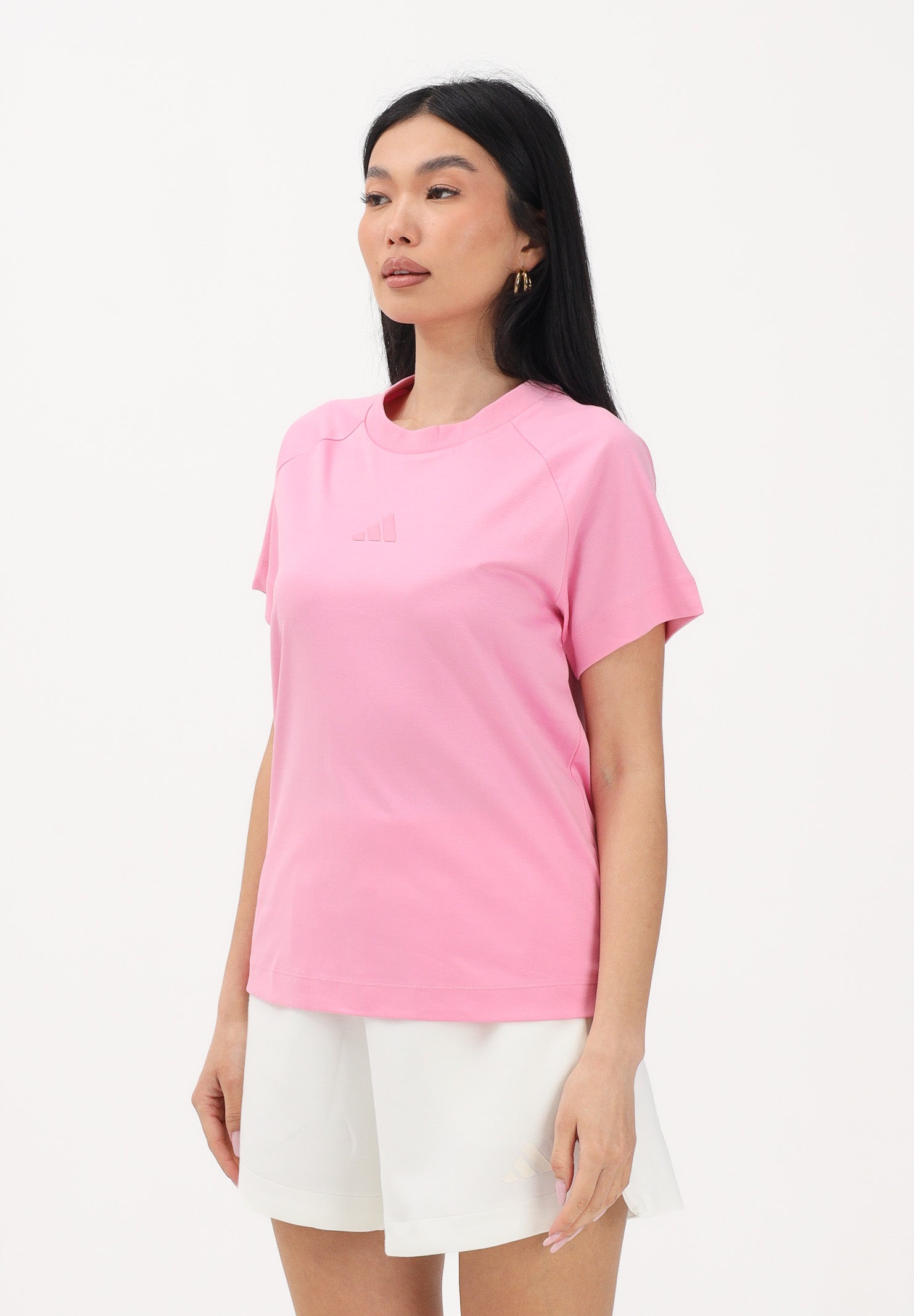 ADIDAS PERFORMANCE T-shirt a manica corta SOFT LUX rosa da donna KC9821 . ADIDAS PERFORMANCE 