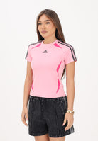 ADIDAS PERFORMANCE T-shirt a manica corta TEAMGEIST rosa da donna KD6366 . ADIDAS PERFORMANCE 