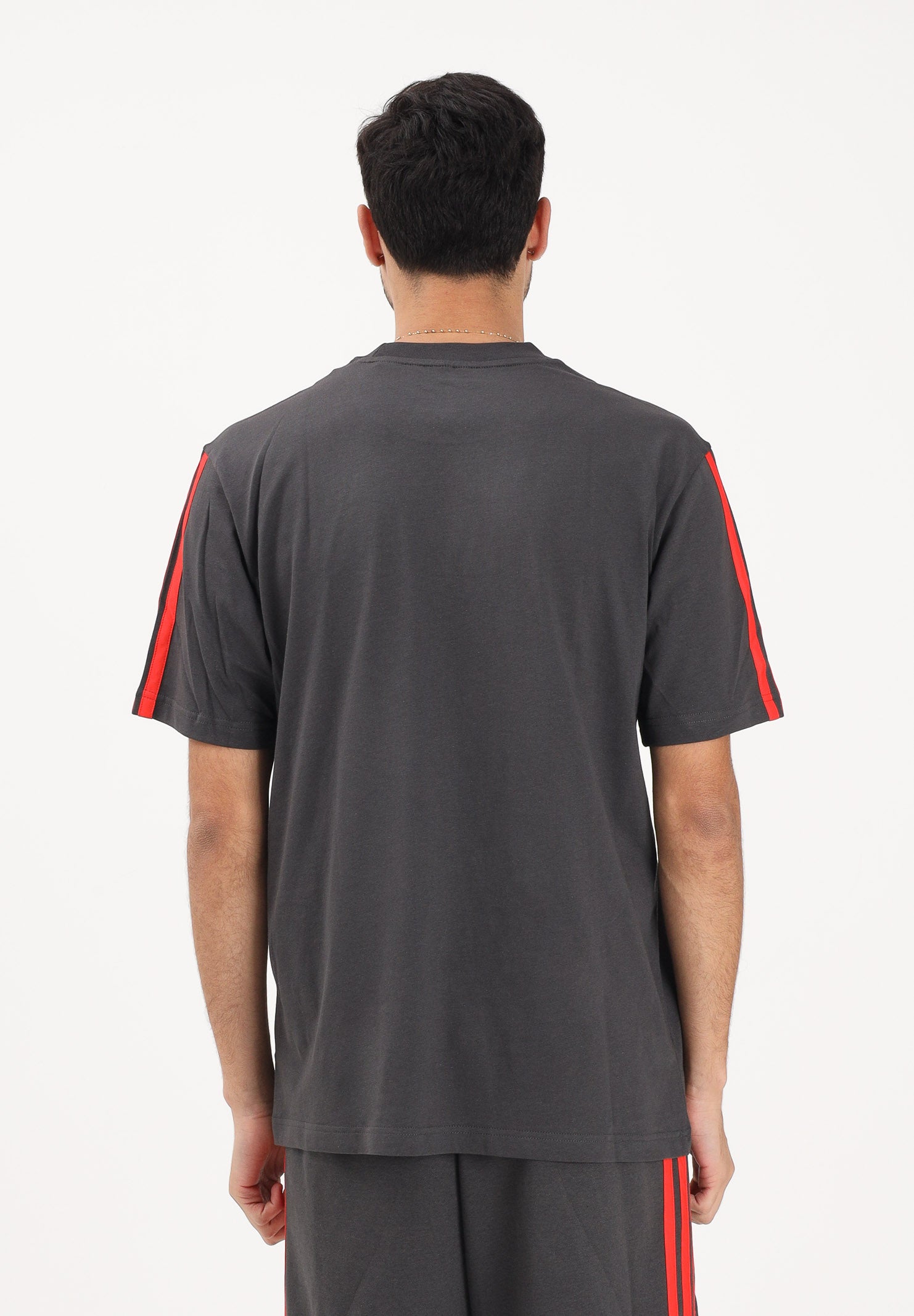 ADIDAS PERFORMANCE T-shirt a manica corta Audi Revolut F1® Team DNA grigia e rossa da uomo KE6096 . ADIDAS PERFORMANCE 