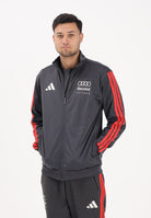 ADIDAS PERFORMANCE Felpa con zip Audi Revolut F1® Team DNA grigia e rossa da uomo KE6784 . ADIDAS PERFORMANCE 