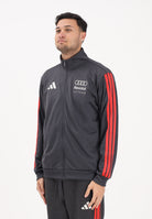 ADIDAS PERFORMANCE Felpa con zip Audi Revolut F1® Team DNA grigia e rossa da uomo KE6784 . ADIDAS PERFORMANCE 