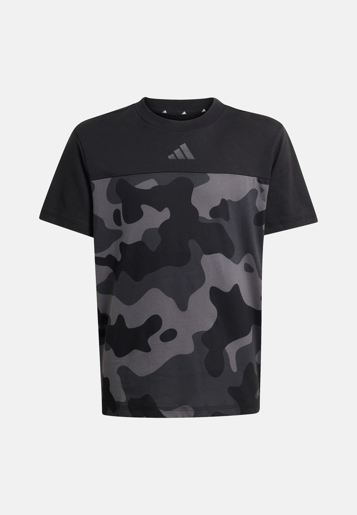 ADIDAS PERFORMANCE T-shirt a manica corta CAMO nera per bambino e bambina KS1518 . ADIDAS PERFORMANCE 