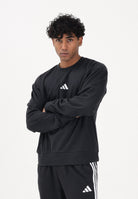 ADIDAS PERFORMANCE Felpa girocollo Essentials Feel Cozy nera da uomo JE3837 . ADIDAS PERFORMANCE 