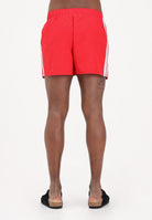 ADIDAS PERFORMANCE Shorts mare 3-Stripes rosso da uomo JX5023 . ADIDAS PERFORMANCE 