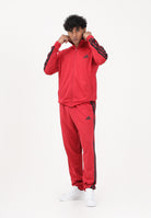 ADIDAS PERFORMANCE Tuta 3 Stripes Trefoil rossa da uomo KC1357 . ADIDAS PERFORMANCE 
