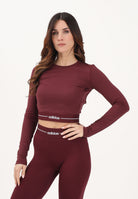 ADIDAS PERFORMANCE Top a manica lunga Hyperglam bordeaux da donna<BR/> KR0374 . ADIDAS PERFORMANCE 