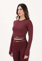 ADIDAS PERFORMANCE Top a manica lunga Hyperglam bordeaux da donna<BR/> KR0374 . ADIDAS PERFORMANCE 