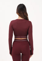 ADIDAS PERFORMANCE Top a manica lunga Hyperglam bordeaux da donna<BR/> KR0374 . ADIDAS PERFORMANCE 